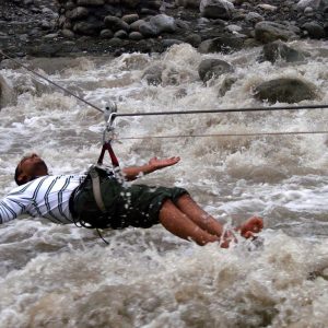 River Crossing Himachal Hills