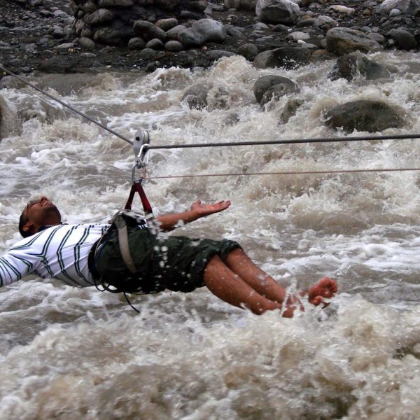 River Crossing Himachal Hills